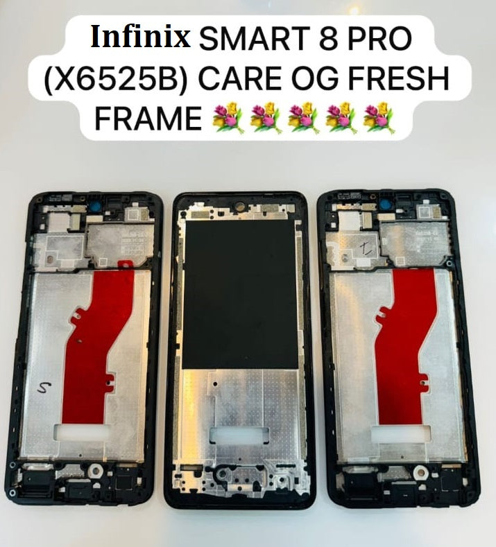 Lcd Frame Middle Chassis for Tecno Spark Go 2024 (BG6) Black Zeespares Lcd Frame Middle Chassis for Tecno Spark Go 2024 (BG6) Black Zeespares